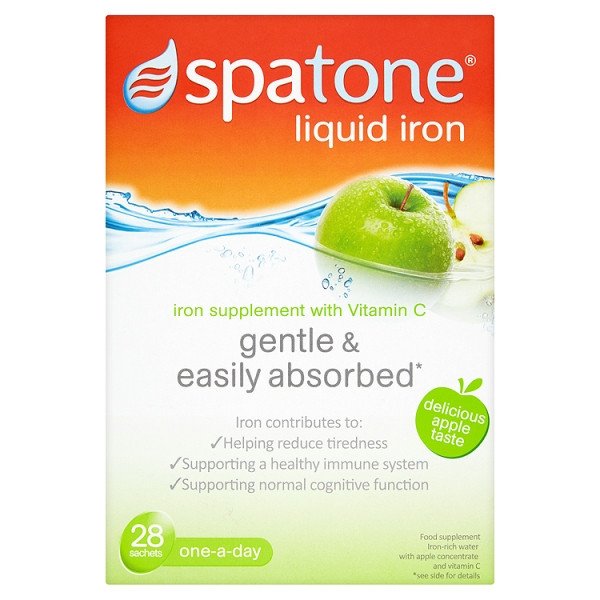Apple Liquid Iron Supplement Spatone, 28 sachets Nature Boutique