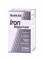 HealthAid Iron Bisglycinate, 30 Tablets