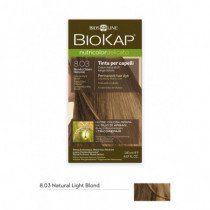 8.03 Фарба для волосся світлий блонд Biokap Delicato Rapid, 135 мл