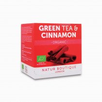 GREEN TEA WITH Cinnamon Natur Boutique, 20 filter bags