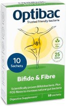 Bifido probiotic and OptiBac Probiotics fiber, 10 sachets