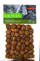 Оливки GREEN Agriniou с орегано и буковым перцем ILIDA , 250 г