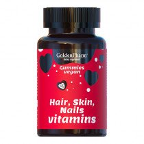Витамины для волос, кожи и ногтей веганский мармелад жув.г№60, GoldenPharm