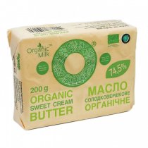 Масло вершкове органічне 74,5% Organic Milk, 200 г
