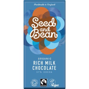 Шоколад ручной работы МОЛОЧНЫЙ органический Seed&Bean, 85 г