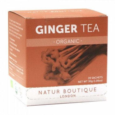 Чай ИМБИРЬ органический Natur Boutique, 20 фильтр-пакетов Улучшает пищеварение